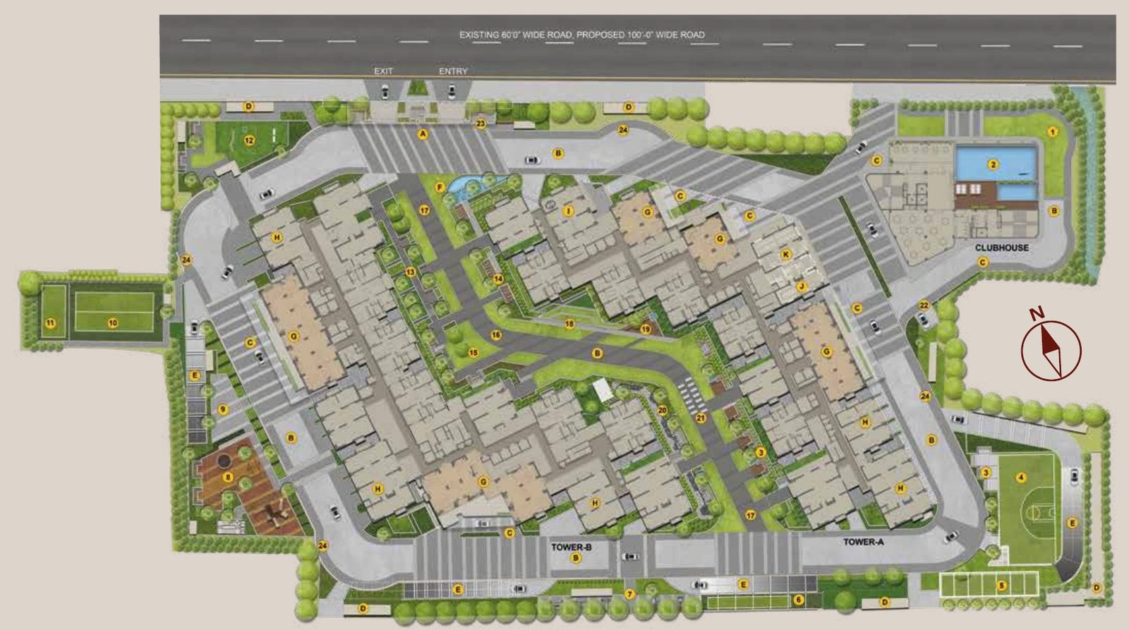 Godrej Brooklyn Avenue, Kukatpally: 3 & 4 BHK New Launch Homes — floor plan preview