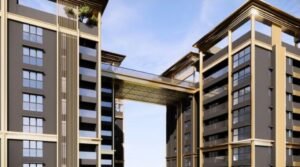 Godrej Epoque sky bridge connecting the two towers
