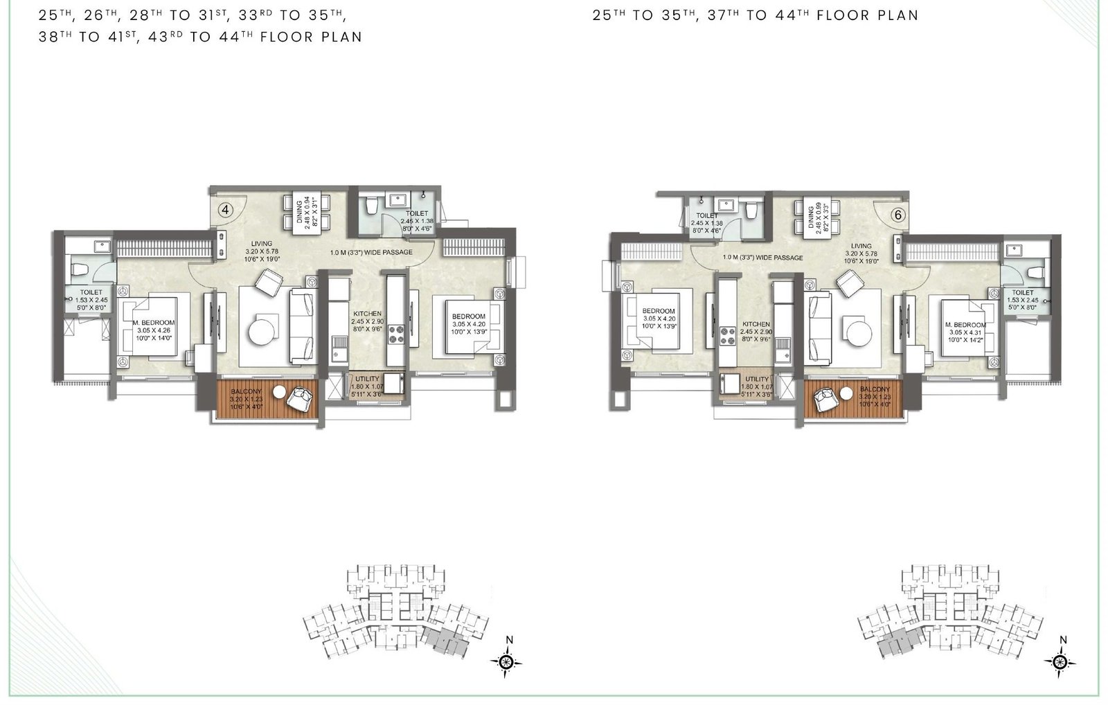 Kalpataru Estella, Kalpataru Parkcity Thane: 2, 3 & 4 BHK Homes — floor plan preview