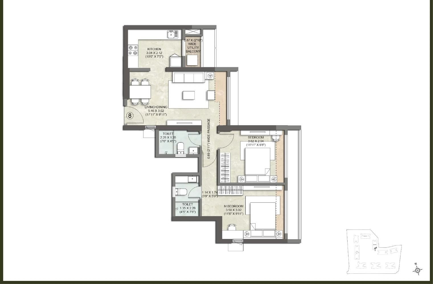 2 BHK Prime