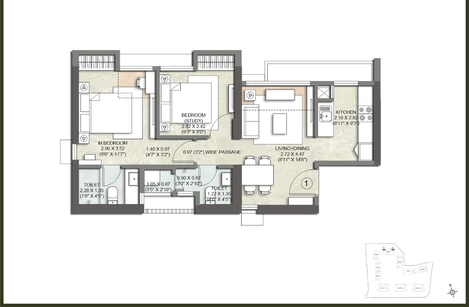 2 BHK Smart
