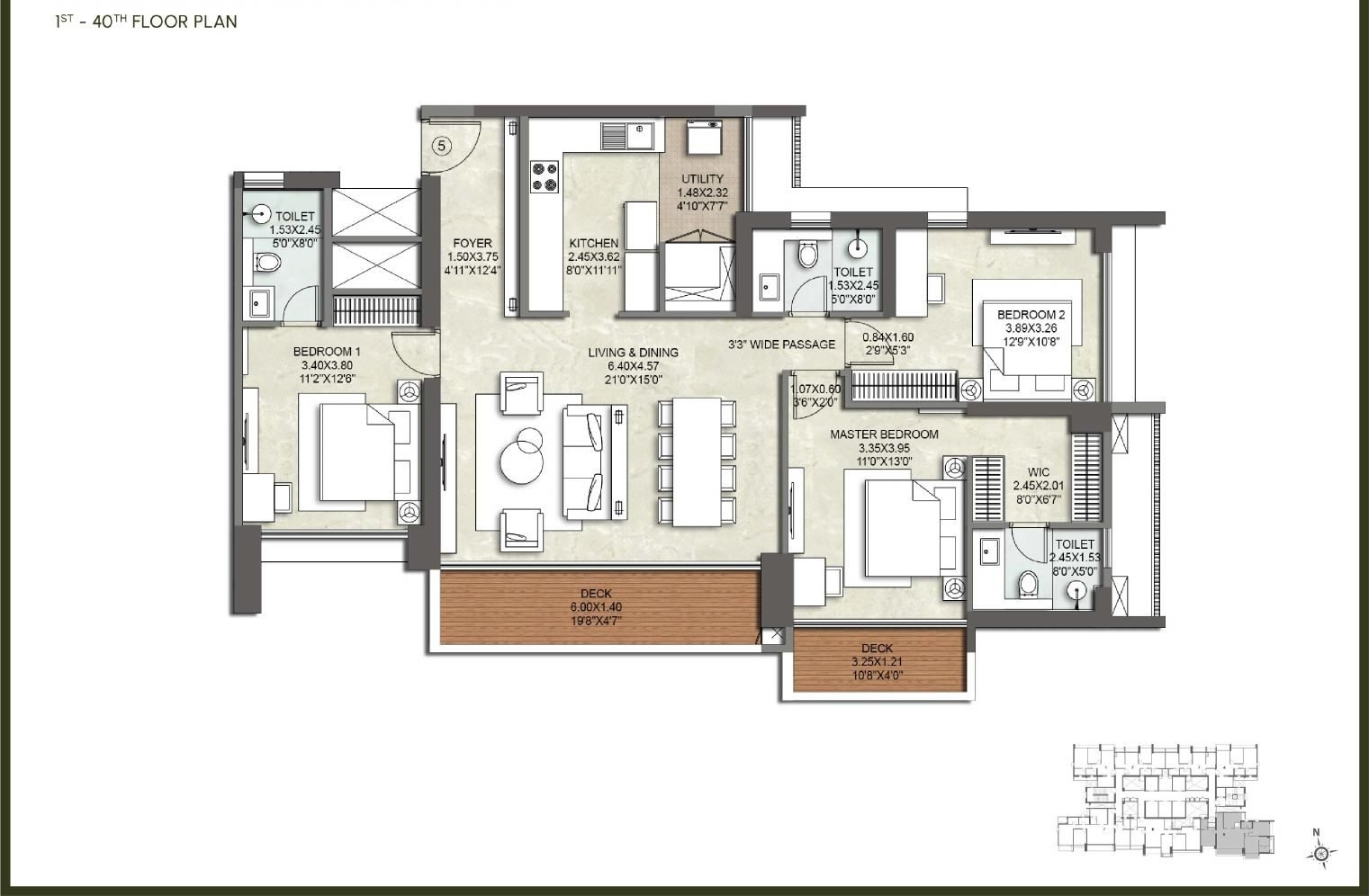 3 BHK Luxury
