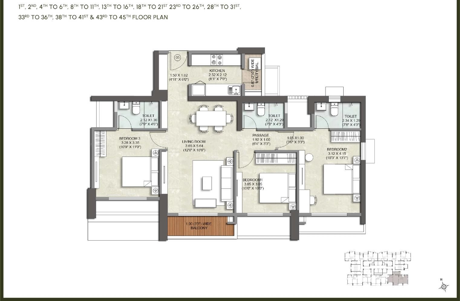 3 BHK Premium