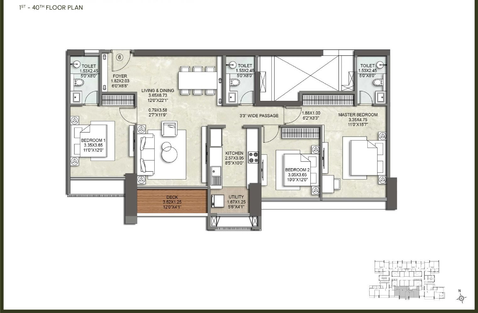 3 BHK Super Premium