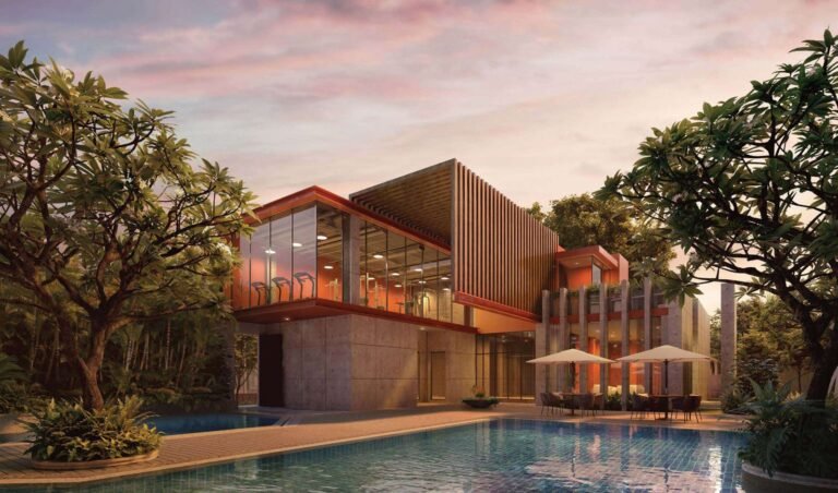 Kalpataru Magnus Bandra East, clubhouse and swimming pool (artist's impression)