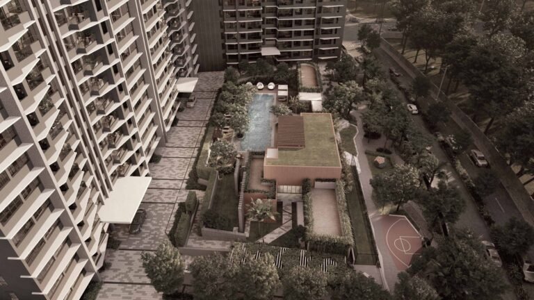 Kalpataru Magnus Bandra East, towers and central landscape (artist's impression)