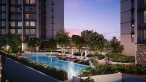 Kalpataru Primera Thane, eco-deck swimming pool (artist's impression)
