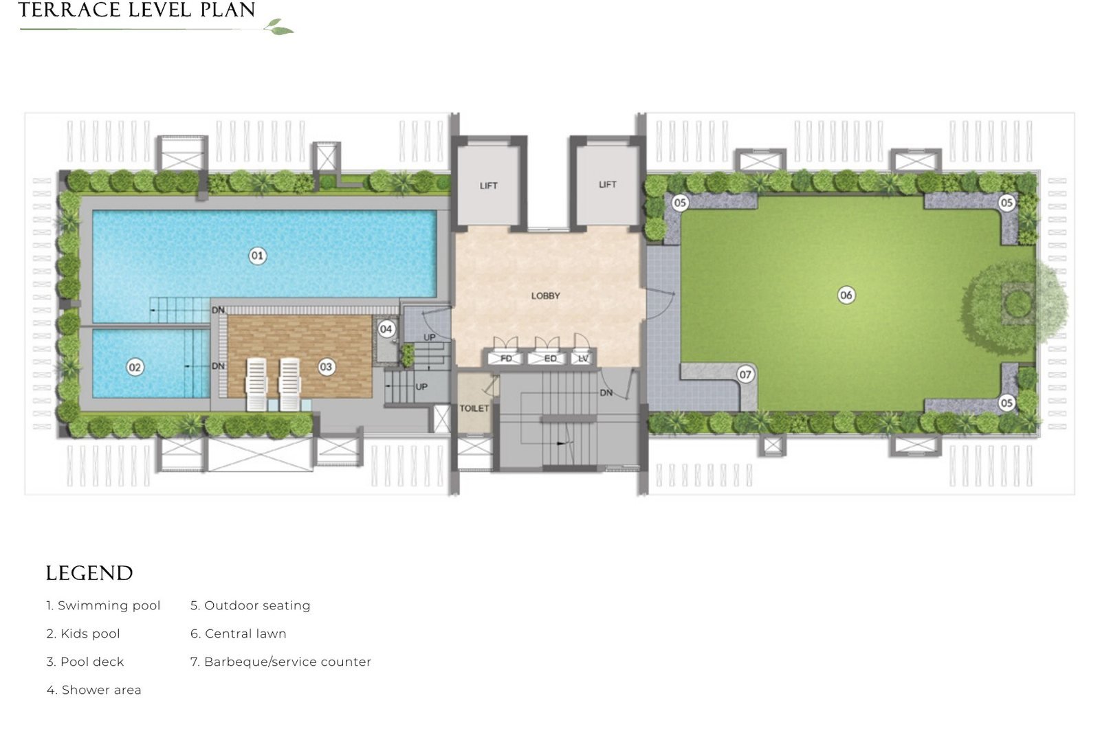 Terrace level plan