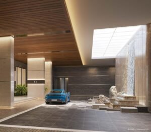 Kalpataru Vian Lokhandwala, entrance drop-off lobby (artist's impression)