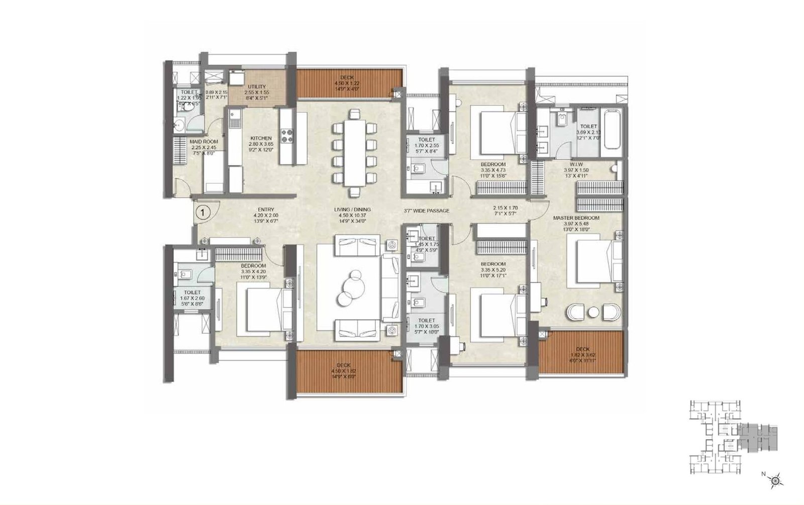 4 BHK Majestic