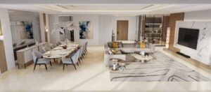 Kalpataru Vian Lokhandwala, living room (artist's impression)