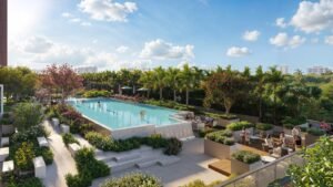 Kalpataru Vian Lokhandwala, swimming pool and landscape (artist's impression)