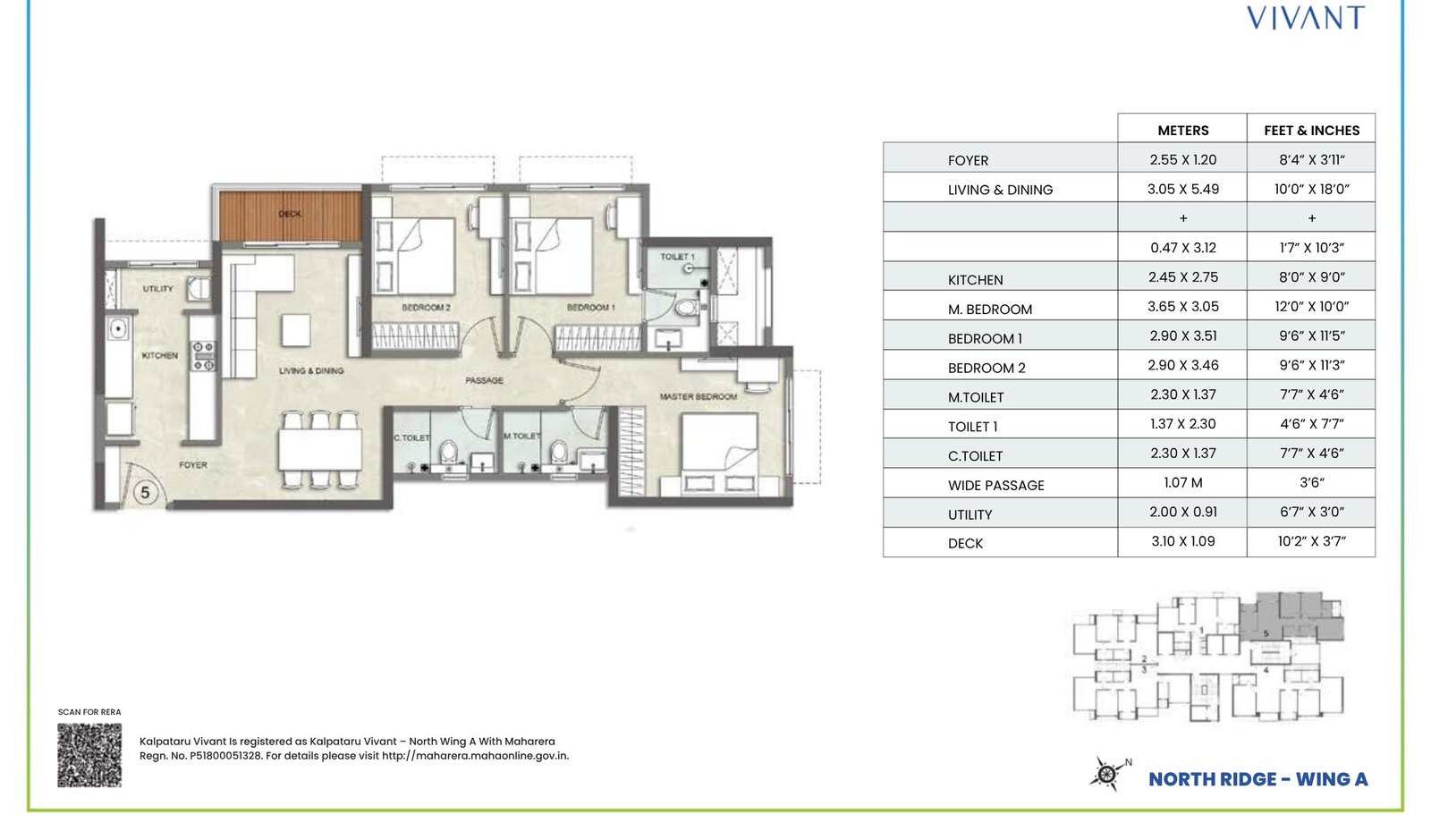 3 BHK Optima with deck