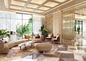 Lodha Sovrano entrance lobby