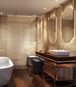 Lodha Sovrano master bathroom