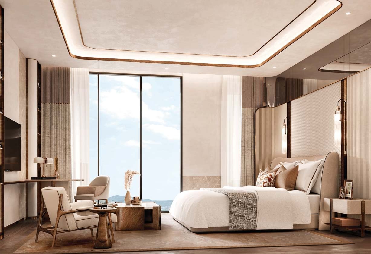 Lodha Sovrano master bedroom