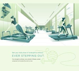 Mio Miraya fitness studio (illustration)