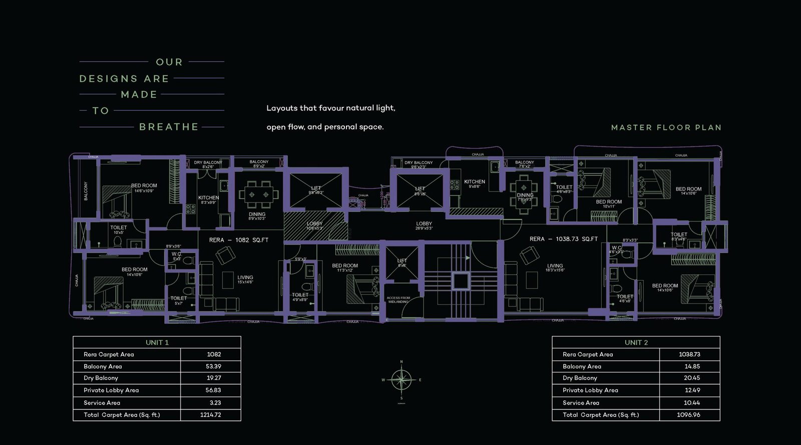 Mio Solace, Khar West: 3 BHK Residences off SV Road — floor plan preview