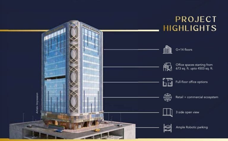 Nexsa Capital three-side glass facade office building, Andheri East