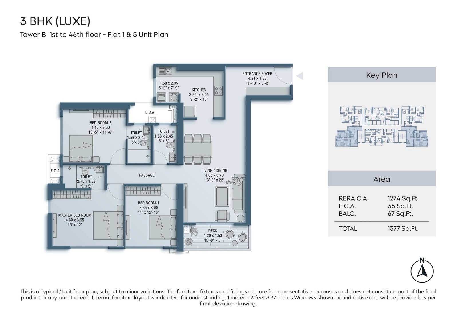 3 BHK Luxe