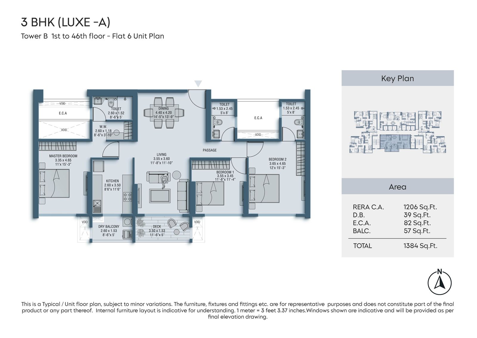 3 BHK Luxe-A