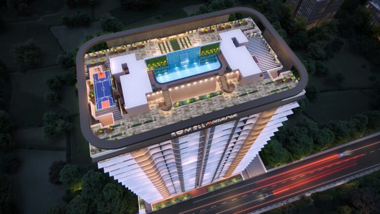 Romell Ariana aerial view, I.C. Colony Borivali West (artist’s impression)