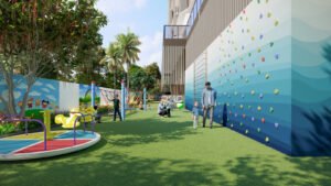Romell Ariana vehicle-free children’s play area (artist’s impression)
