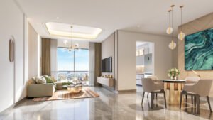 Romell Ariana 2 BHK living room (artist’s impression)