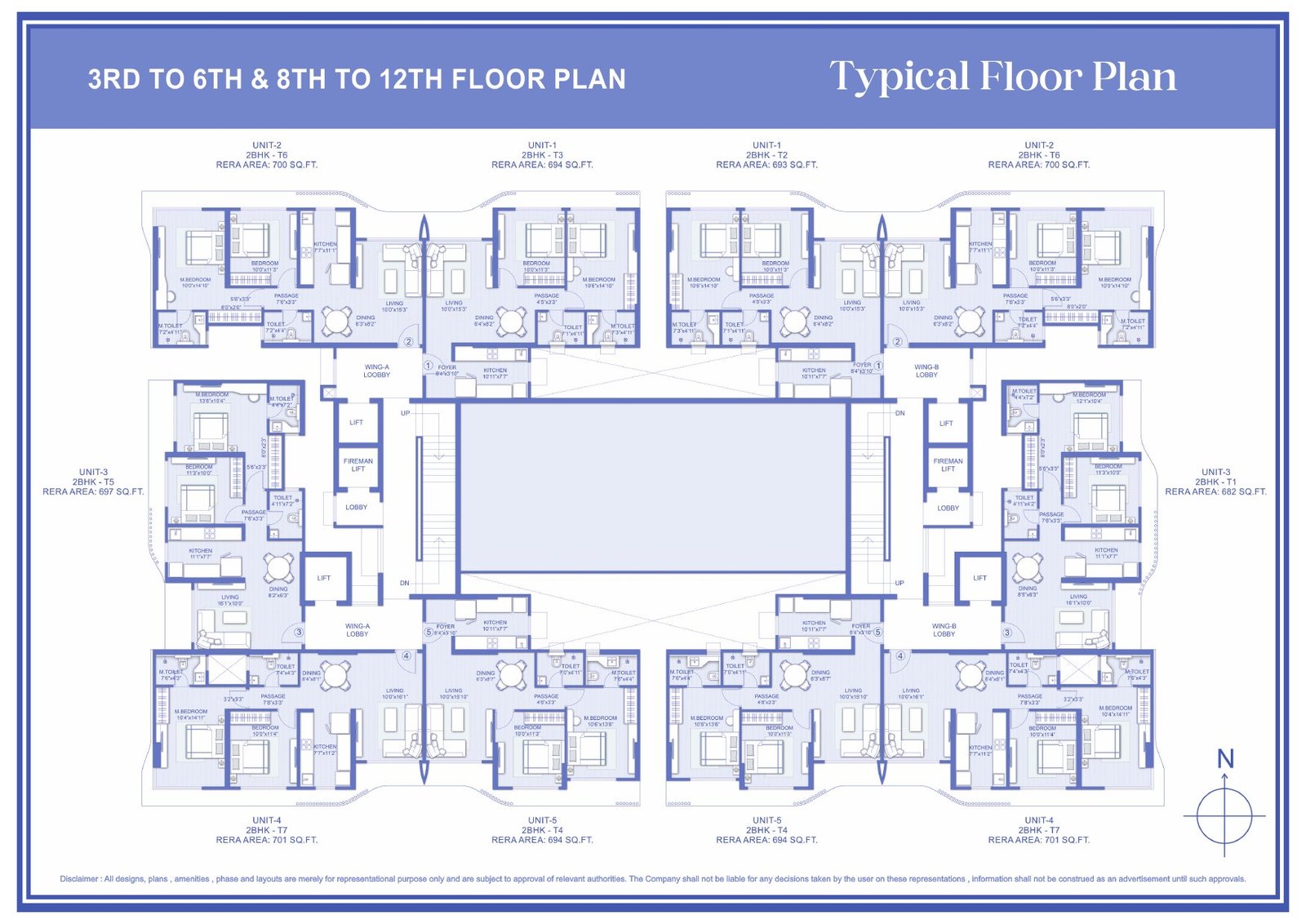 Romell Ariana, I.C. Colony, Borivali West: Luxe 2 BHK Residences — floor plan preview