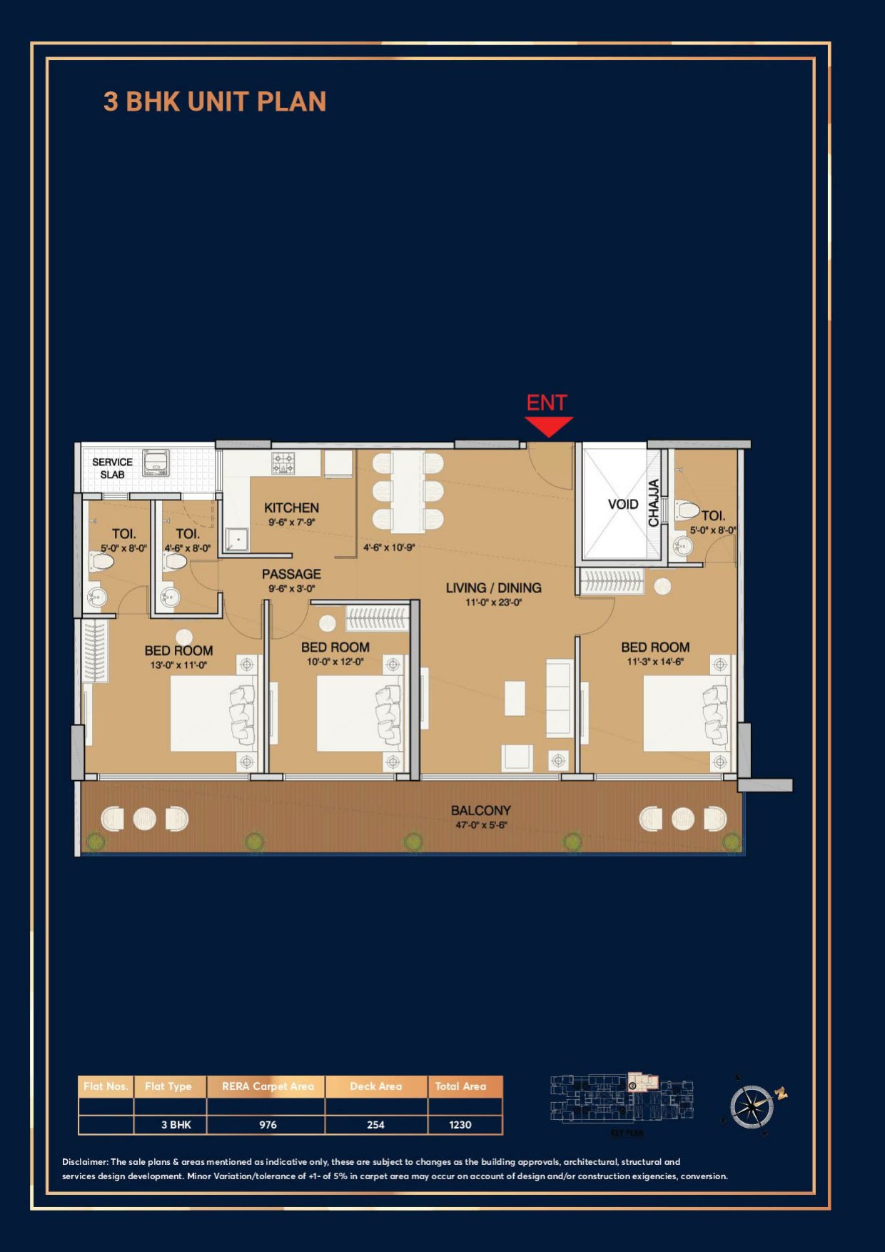 Ruparel Panache Santacruz West: Ready 3 & 4 BHK Deck Residences — floor plan preview