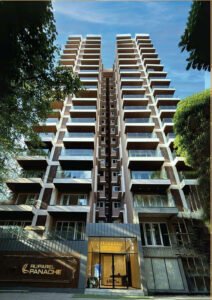 Ruparel Panache Santacruz West completed tower and entrance