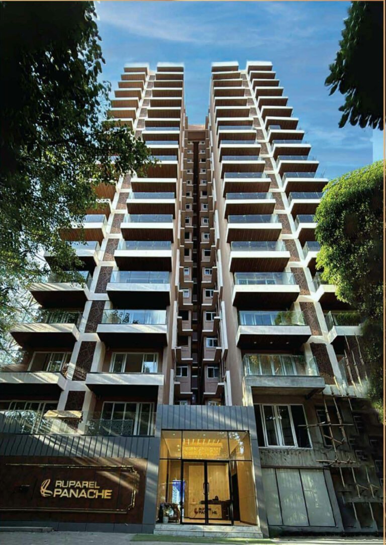 Ruparel Panache Santacruz West completed tower and entrance
