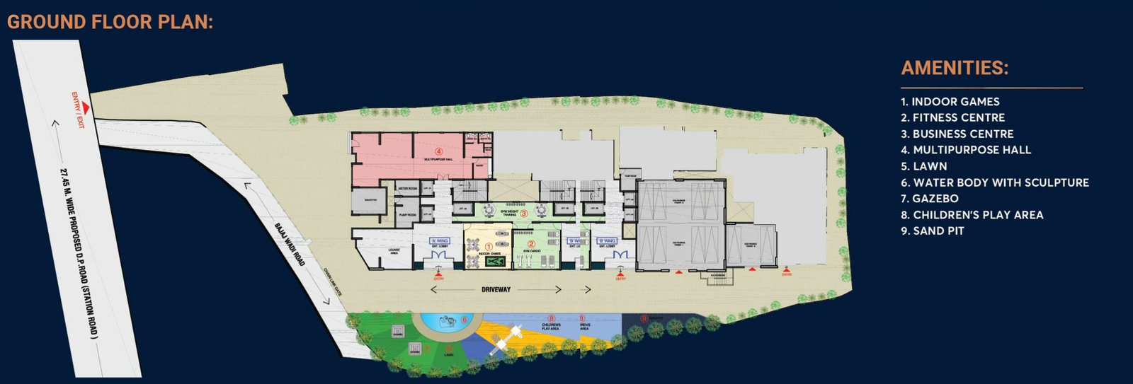 Ground Floor Amenity Plan