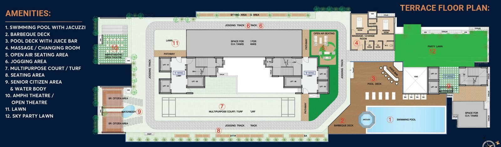 Terrace Amenity Plan