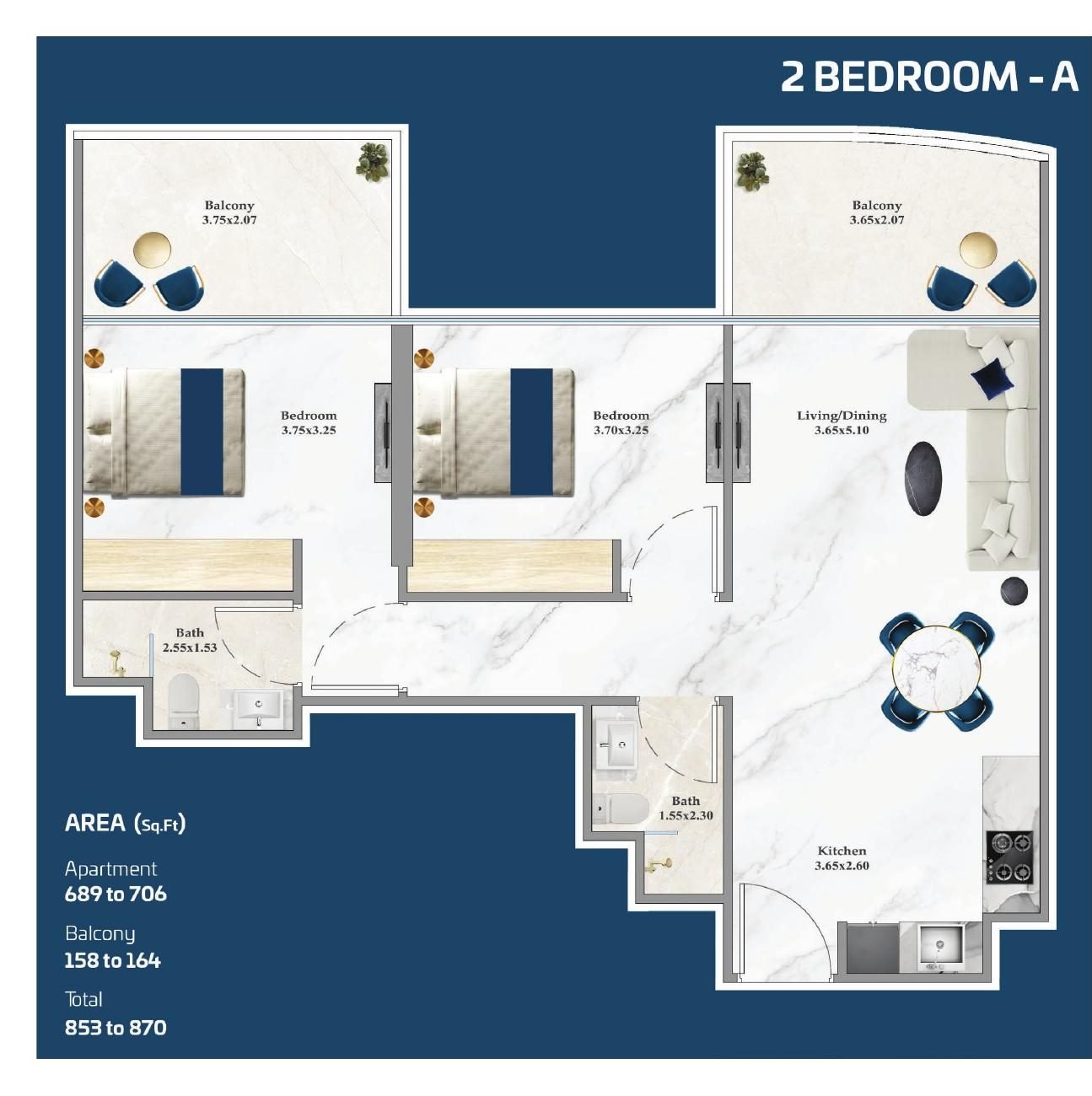 2 Bedroom