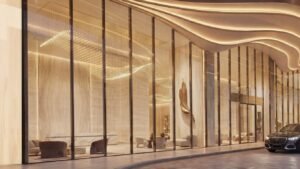 Serenz by Danube double-height entrance