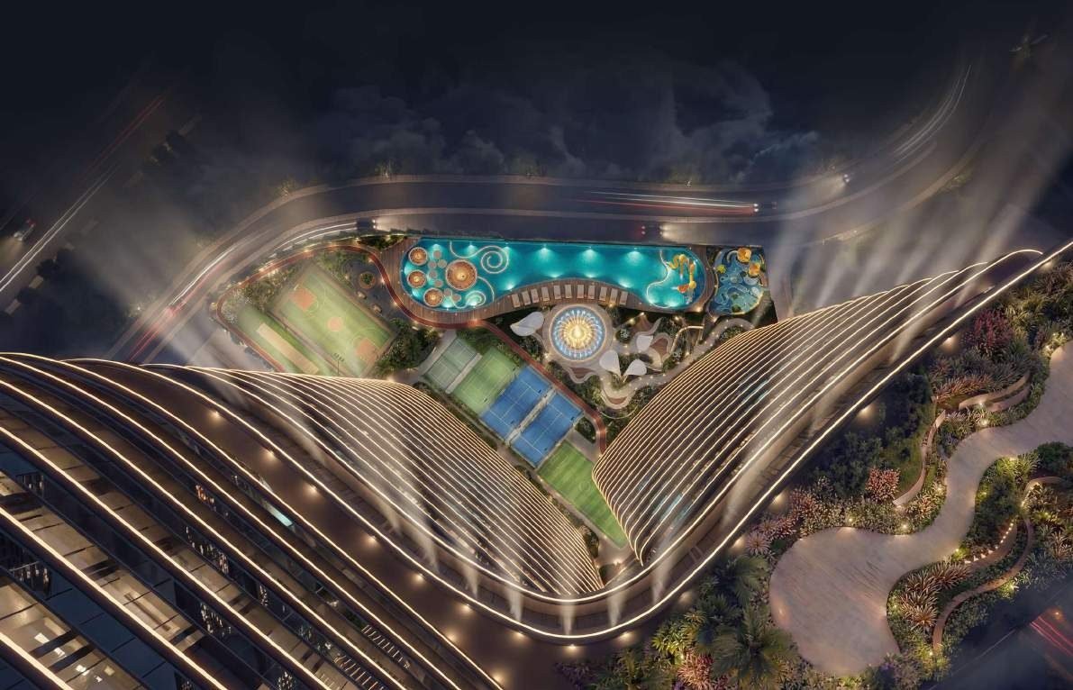 Serenz by Danube podium amenities from above