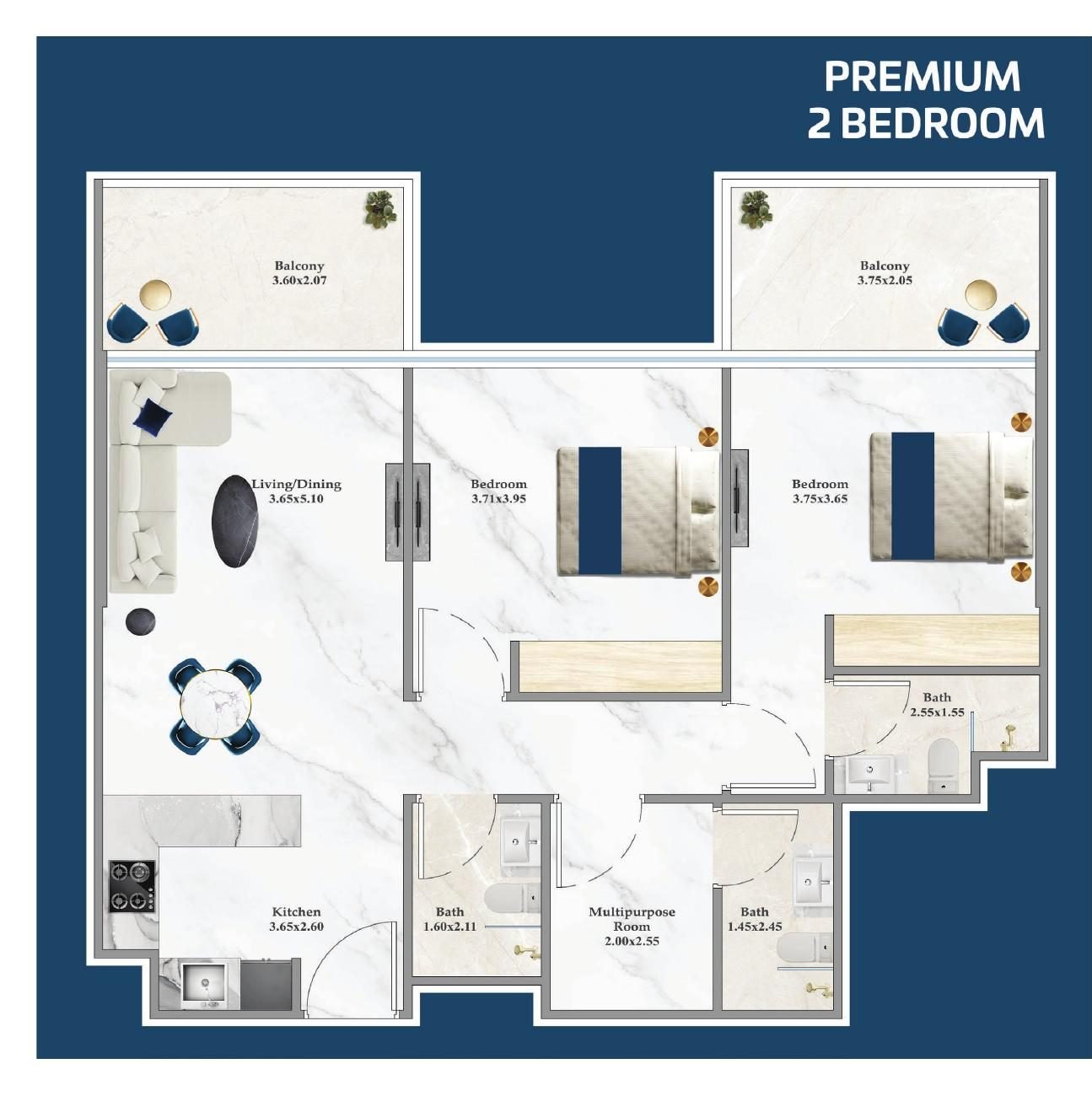 Premium 2 Bedroom
