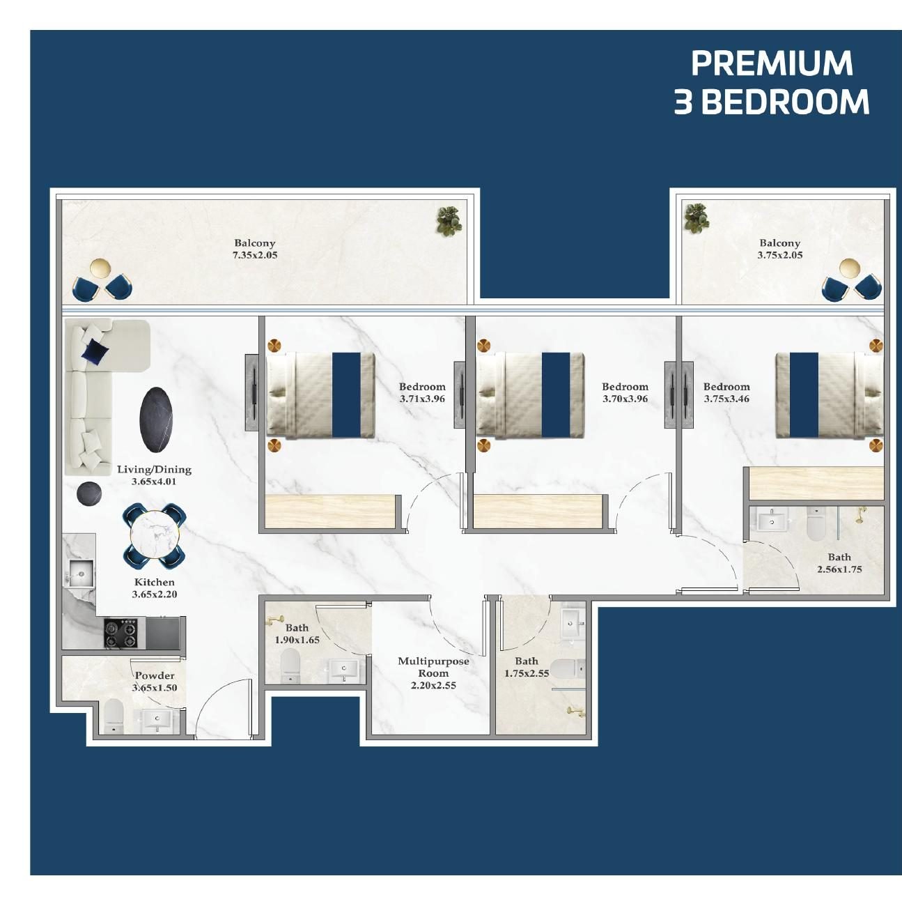Premium 3 Bedroom