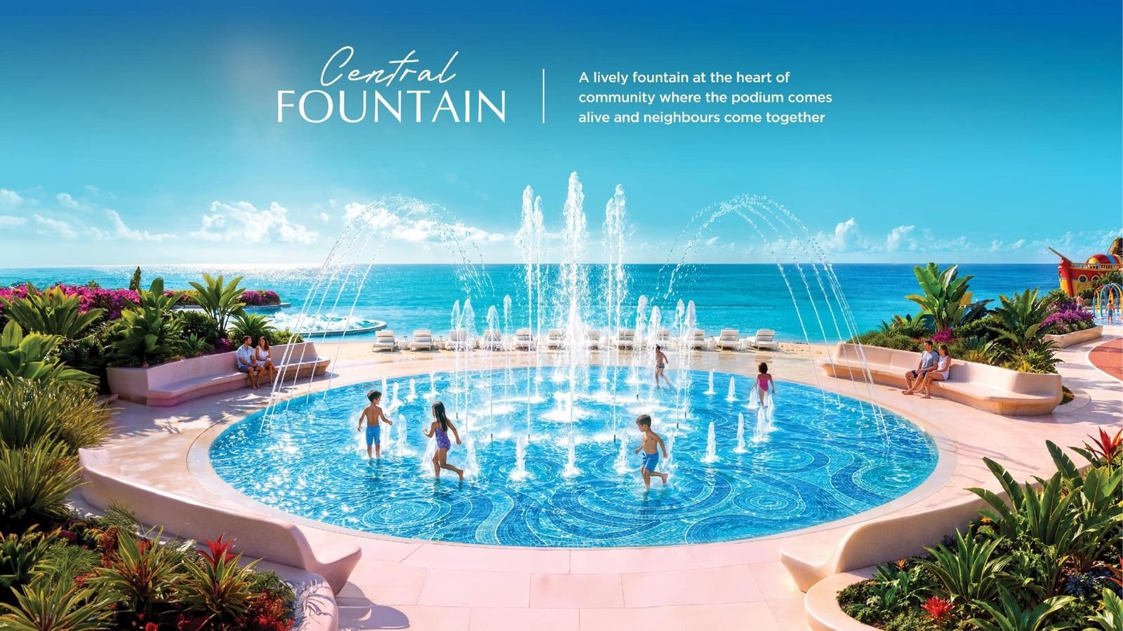 Shahrukhz Residences central fountain