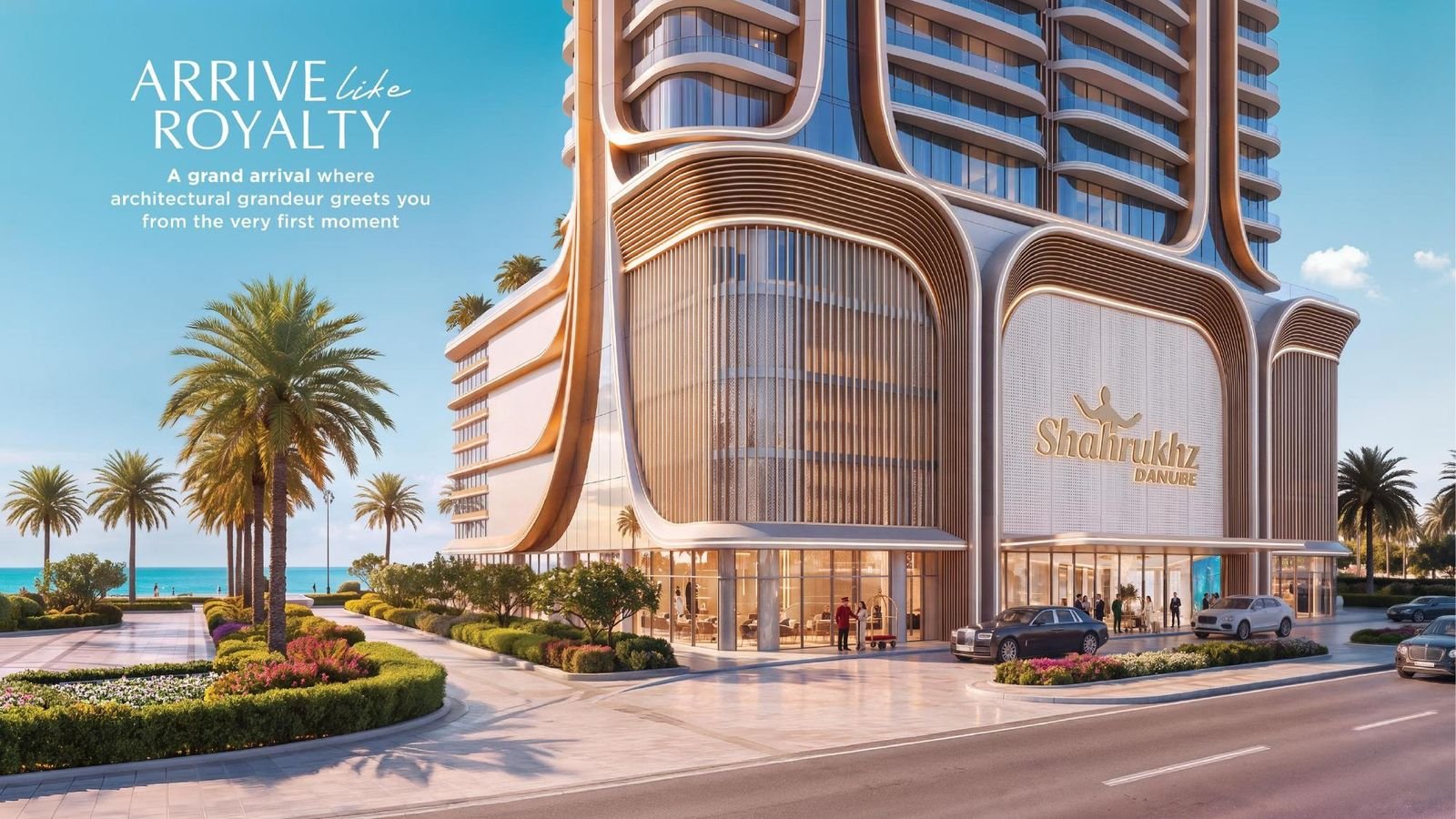 Shahrukhz Residences by Danube entrance