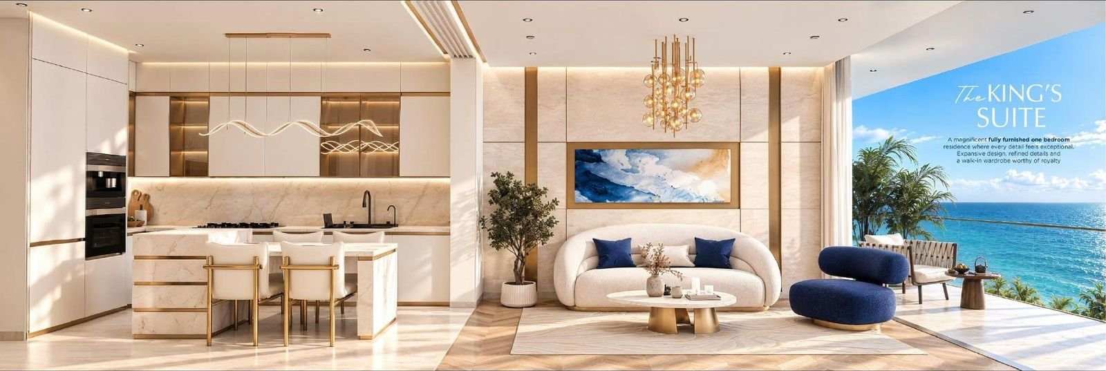 Shahrukhz Residences King's Suite living room