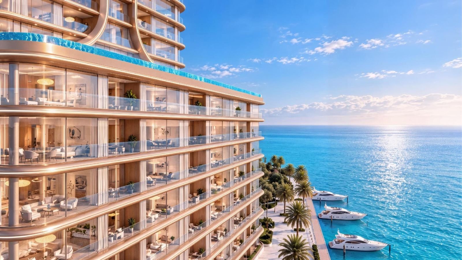 Shahrukhz Residences sea-facing balconies