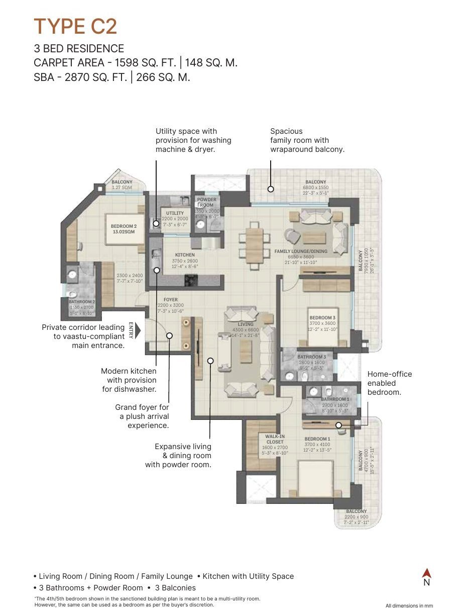 SOBHA Altus Sector 106 Gurugram: Luxury 3, 4 & 5 Bed Residences — floor plan preview
