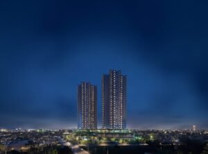 SOBHA Altus towers at night