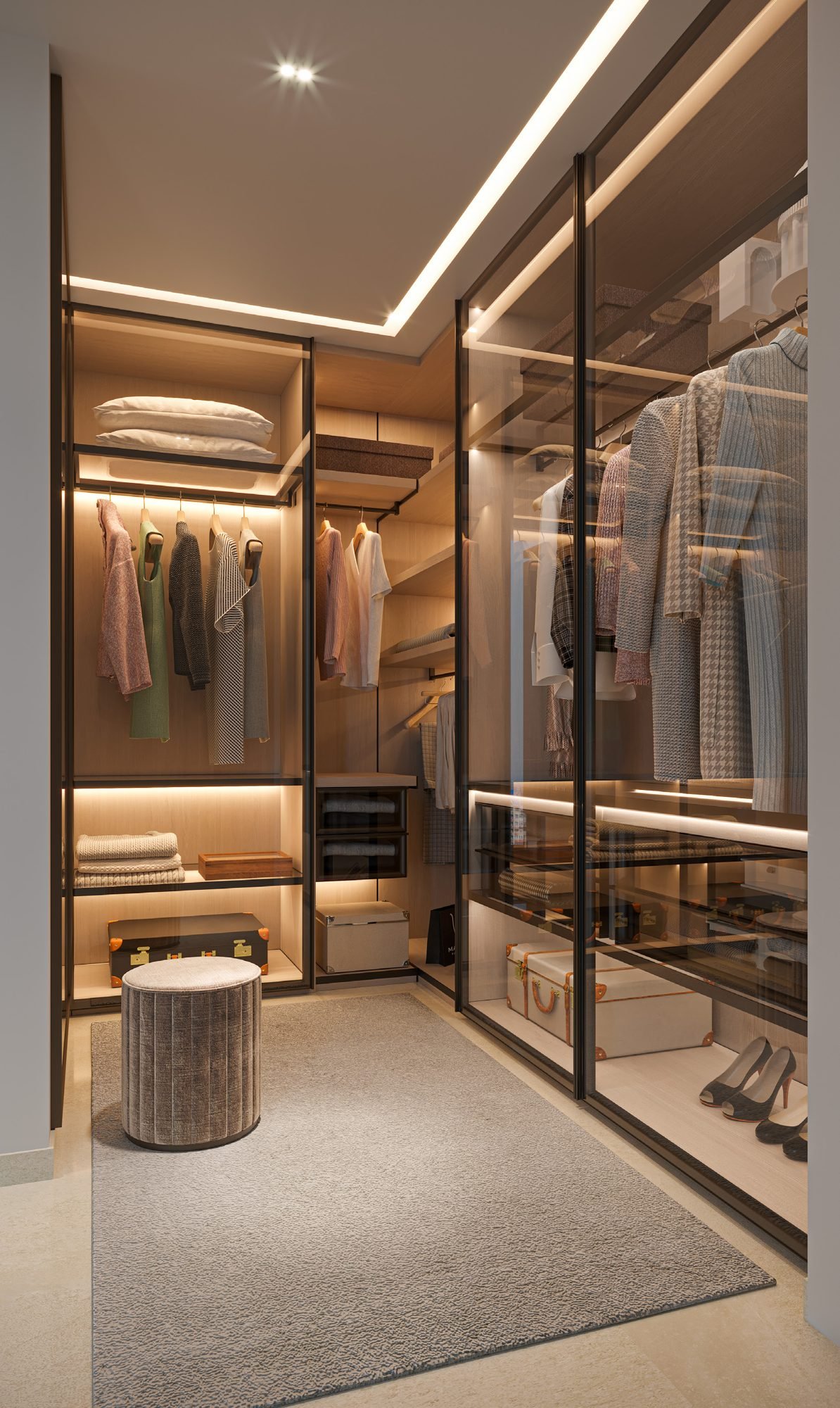 SOBHA Altus walk-in wardrobe