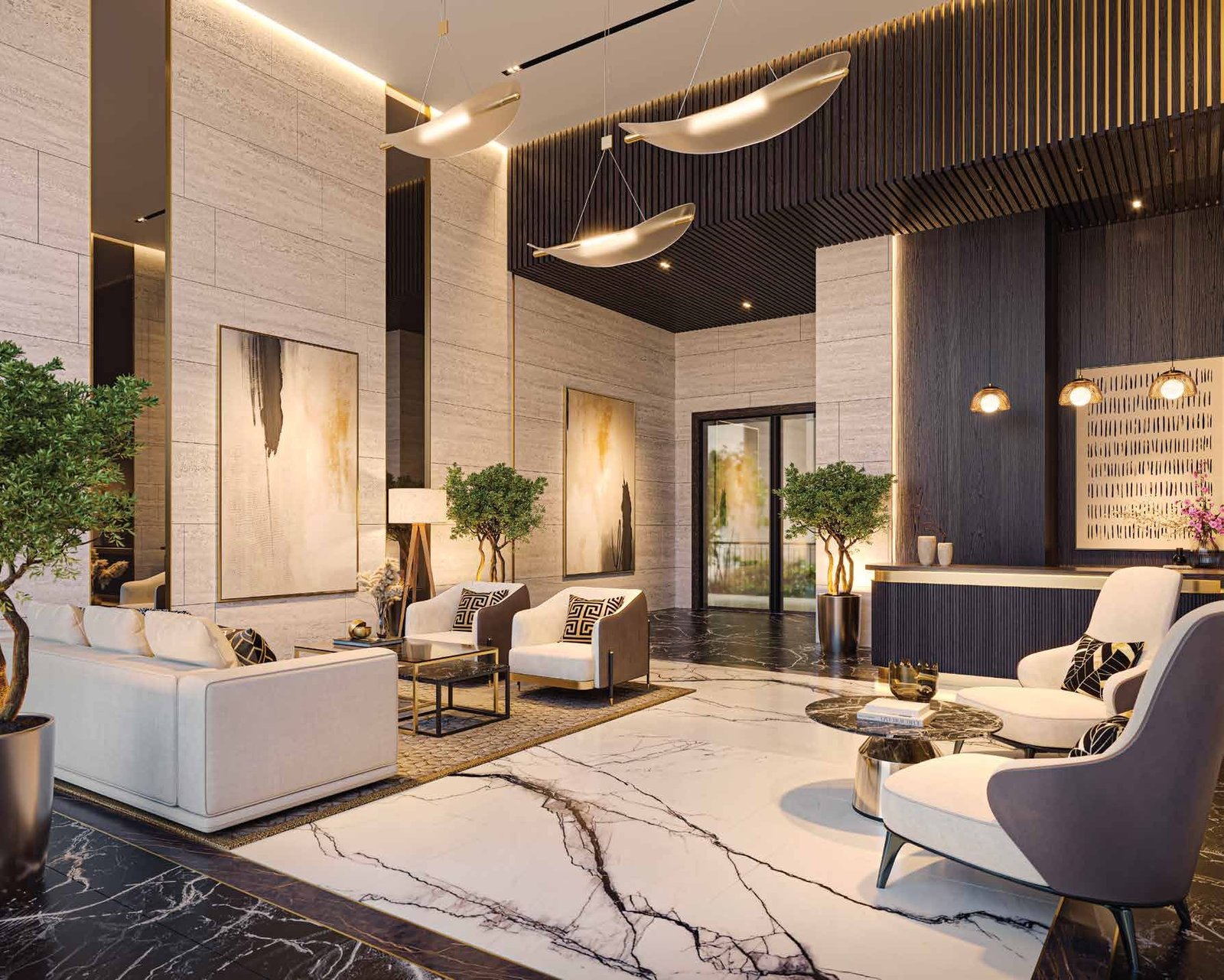 SOBHA Aurum entrance lobby