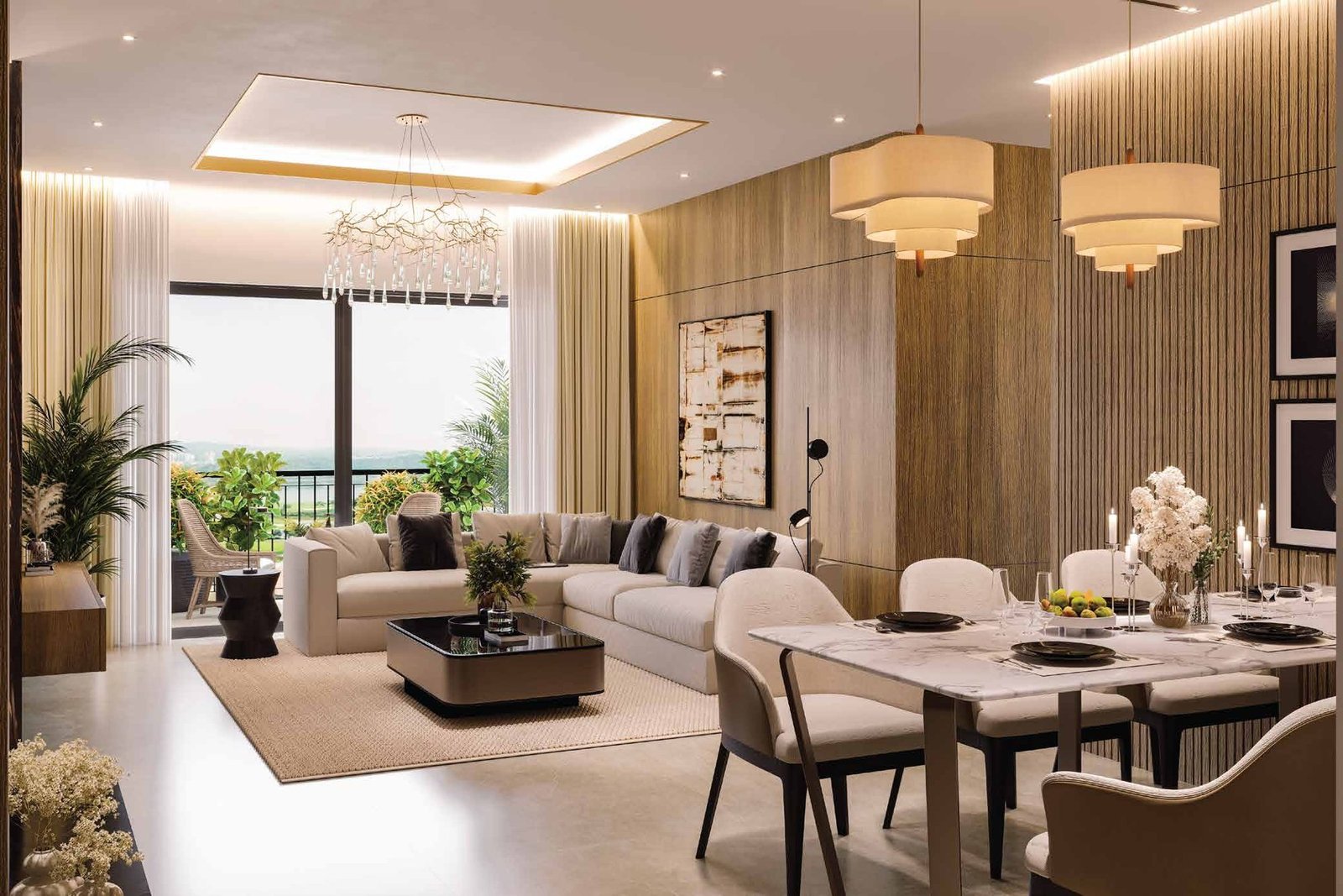 SOBHA Aurum living and dining room