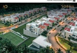 SOBHA Bela Encosta aerial view at dusk