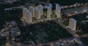 SOBHA Dream Gardens aerial night view